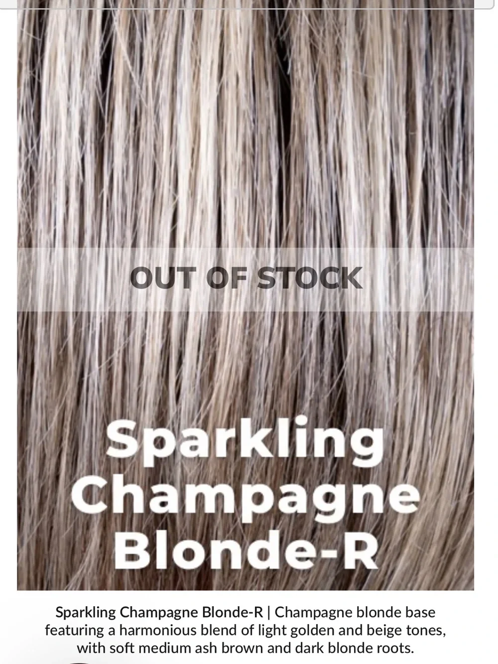 Belle Tress Wig / Bradshaw / Sparkling Champagne R